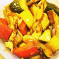 Thenral_T's cooksnap of when they made 厚揚げとらっきょう入りカラフル酢豚風.