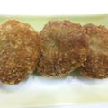 choco♪k's cooksnap of when they made 蓮根入り♪　サクサクのメンチカツ.