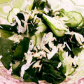 みっくママ's cooksnap of when they made ♥合えるだけ❗きゅうりとしらすの酢の物♥.