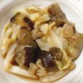 こはる・▽・'s cooksnap of when they made めんつゆでキャベツとなすの煮浸し.