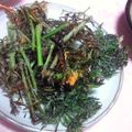 aiing's cooksnap of when they made にんじんの葉のかきあげ.