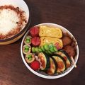 みーたろうmama's cooksnap of when they made ちくわドリ組体操×かぼちゃにわとり弁当.