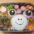 リラシャン's cooksnap of when they made カエルちゃん☆簡単キャラ弁.