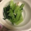 クック3IJVP1☆'s cooksnap of when they made 簡単☆小松菜と竹輪おひたし☆ワサビ風味.