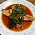 こげ岡's cooksnap of when they made 鮭とナスのネギソースがけ.