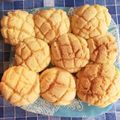 そらまめぽこ's cooksnap of when they made 皮がたっぷり❤カリふわ簡単メロンパン.