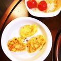 はるたたたん♪'s cooksnap of when they made ☆離乳食☆豆腐とコーンのピカタ風おやき.