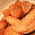優晴花のママ's cooksnap of when they made フライパンで大根と手羽先の照り煮.