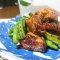 ダイナマイト漆黒's cooksnap of when they made スパイシー焼鳥と万願寺トウガラシの炒め物.