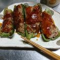 kazu5235's cooksnap of when they made 簡単ピーマンの肉詰め.