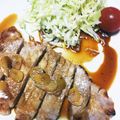 みちばん♡'s cooksnap of when they made ニンニク醤油ソース★豚ロースのステーキ★.