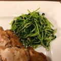 おんにゃお's cooksnap of when they made 豆苗のピリ辛からし和え.