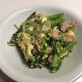 クックACN5T0☆'s cooksnap of when they made 糖質制限☆小松菜ベーコン卵炒め.
