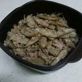 蛇口から生ビール's cooksnap of when they made 肉みそごぼう.
