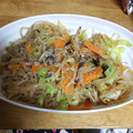 m1kar1n5's cooksnap of when they made 簡単♪美味しい♪春雨ともやしのたらこ炒め.