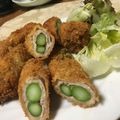 ミーコ＆だいちゃん♡'s cooksnap of when they made 太めのアスパラde豚肉巻きフライ♡.