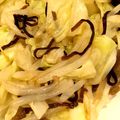 はに333's cooksnap of when they made さっぱり☆キャベツ&もやしの梅こんぶあえ.