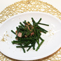 horseland's cooksnap of when they made ささげ豆のベーコン炒め.