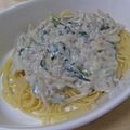 decole1117's cooksnap of when they made ＊ひき肉とごぼうのクリームパスタ＊.