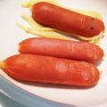 ☆もえっちょ☆'s cooksnap of when they made ソーセージ飾り切り 【モアイ像】.