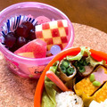 mam＊'s cooksnap of when they made りんご 飾り切り 幼稚園お弁当.