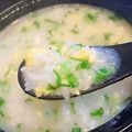 りえこ姐さん's cooksnap of when they made 寒い朝に！生姜の効いた卵のお粥！.