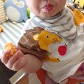 お料理どすこい★'s cooksnap of when they made 【離乳食中期】人参の蒸しパン（卵なし）.