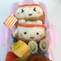 china620's cooksnap of when they made 運動会の弁当キャラ弁しろくまポケット稲荷.