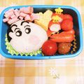 クックL59SK1☆'s cooksnap of when they made 園児キャラ弁 クレヨンしんちゃん.