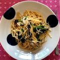 hiromi718's cooksnap of when they made シメジとエノキとほうれん草の和風スパ.