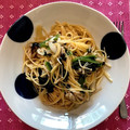 hiromi718's cooksnap of when they made シメジとエノキとほうれん草の和風スパ.