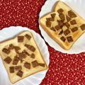 ふたごゆき's cooksnap of when they made ❁練りゴマとチョコのトースト❁.