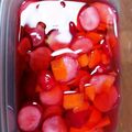 ytoykitch's cooksnap of when they made カンタン酢で！二十日大根酢の物！.
