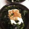 tama-sora's cooksnap of when they made ✿❀✿納豆&わかめで満足冷やっこ✿❀✿.