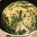 クックXLS5X4☆'s cooksnap of when they made 風邪に♪味噌ニラかき玉汁【旦那レシピ】.