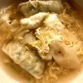 かえっくす's cooksnap of when they made 餃子スープ♪酸辣湯風味.