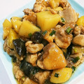 しとりさあ。's cooksnap of when they made なすとじゃがいもと鶏肉の照り焼き.