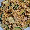 ビビとさっちん's cooksnap of when they made 簡単！ズッキーニとツナ卵のオイマヨ炒め.