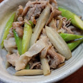 twママ's cooksnap of when they made アスパラガスとごぼうと豚肉の塩きんぴら.