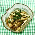 にきけん's cooksnap of when they made 焼き茄子と胡瓜の大葉にんにく醤油和え.