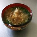 ☆ありか358☆'s cooksnap of when they made ワンカップ味噌汁(大葉).