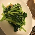 xMARILYNx's cooksnap of when they made ビールが進む…ニンニクが効いた青菜炒め！.