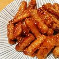 メダカの赤ちゃん's cooksnap of when they made 【龍愛】長芋の甘辛焼き.
