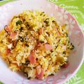 cook⭐MAYU⭐'s cooksnap of when they made 高菜の油炒め de 高菜チャーハン.