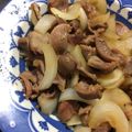 いぐれい's cooksnap of when they made 砂肝(ズリ)と玉ねぎの炒めもの.