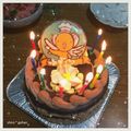 しろいゆず's cooksnap of when they made 簡単！妖怪キャラチョコクリスマスケーキ★.