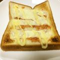 にっしー！'s cooksnap of when they made 鮭フレークトースト.