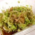haru♩'s cooksnap of when they made 材料３つ！簡単和風無限キャベツ.