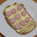 ななクレープ's cooksnap of when they made おさかなソーセージ☆トースト.