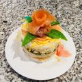 がぶがぶ食べるんだ's cooksnap of when they made 薔薇サーモンのお寿司ケーキ.